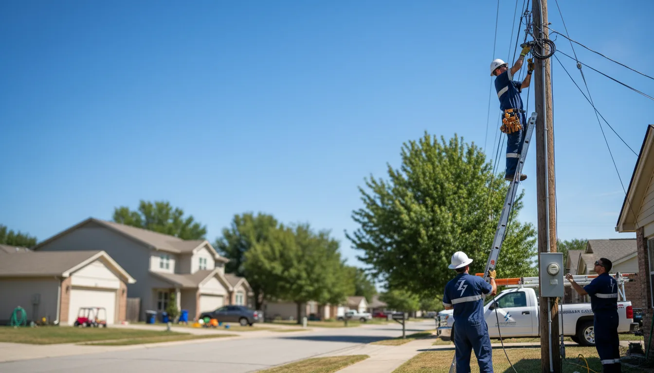 Residential electrician providing installation services in Aguila, AZ